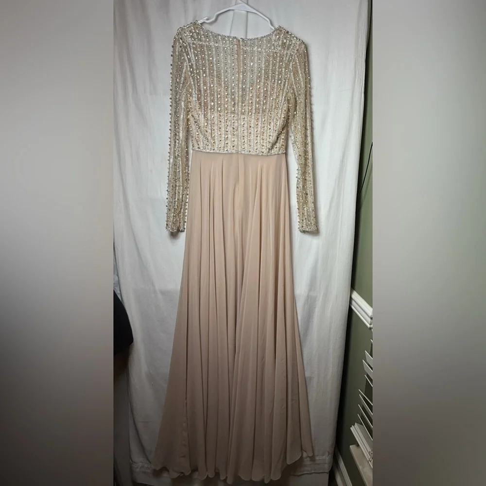 Terani Embellished Beaded Evening Prom Gown - Picture 4 of 6